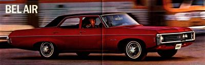 Chevrolet Bel Air 6th Gen 4 Door Sedan 1969 427 V8 Turbo-Jet 390HP Hydra-Matic 3-speed (1968)