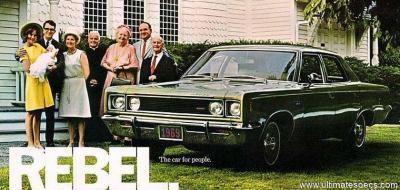 AMC Rebel 4-Door Sedan 1969 343-2B V8 Shift-Command Auto (1968)