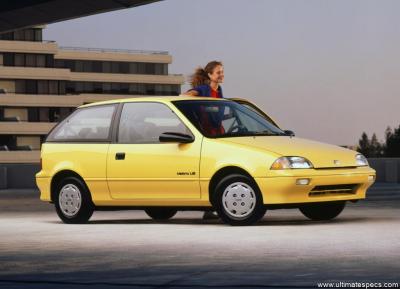 Geo Metro 1989 Hatchback Coupe LSi 5-speed Technical Specs, Fuel  Consumption, Dimensions