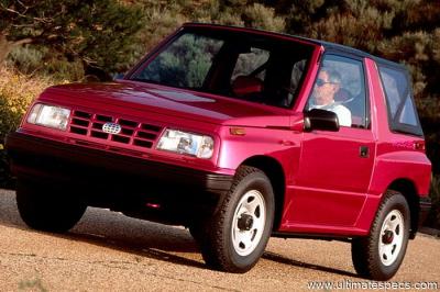 Geo Tracker 1989 Convertible 4WD 1.6 8v 5-speed (1990)