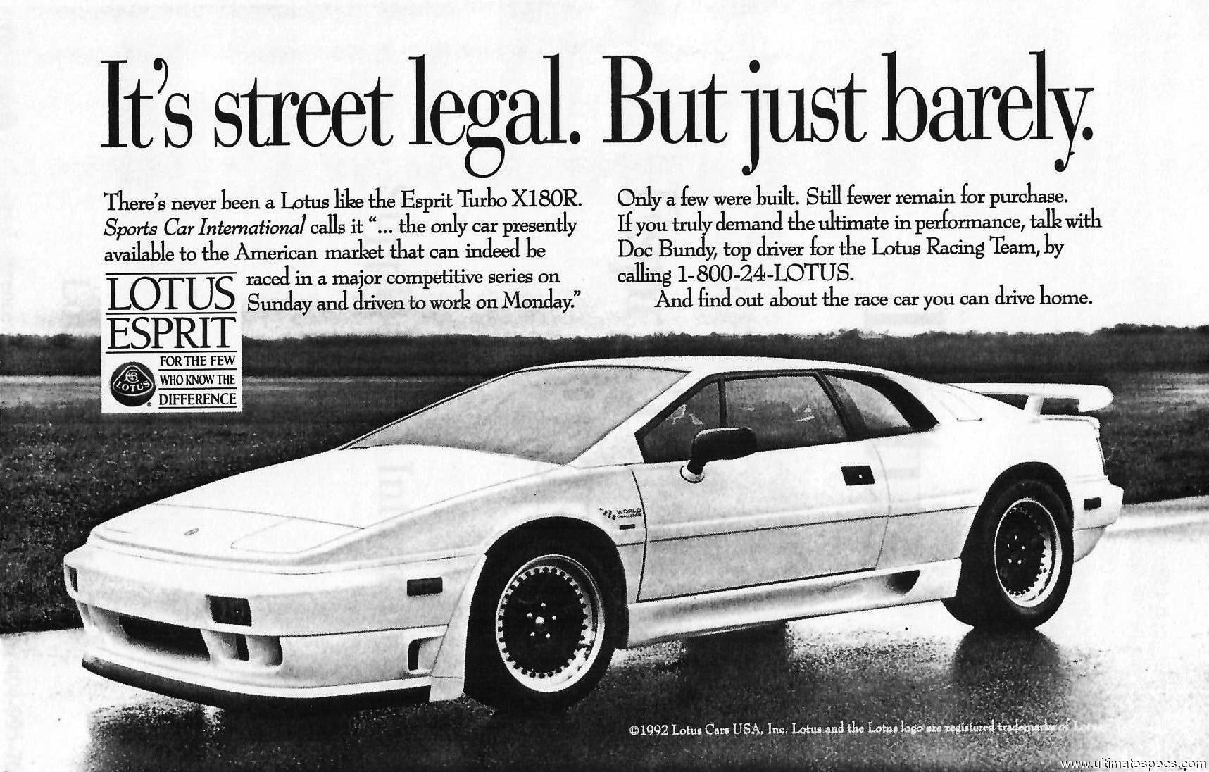 Lotus Esprit X180