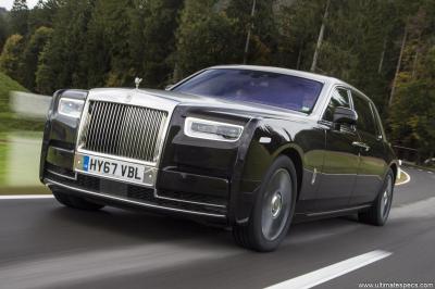 Rolls Phantom VIII V12 EWB Technical Specs, Consumption, Dimensions