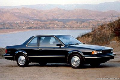 Buick Century Coupe 1991 2.2L Auto Custom (1992)