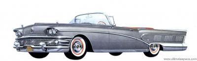 Buick Limited Convertible 1958 Model 756 Flight-Pitch-Dynaflow Auto (1957)