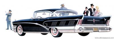 Buick Limited 4-Door Riviera 1958 Model 750 Flight-Pitch-Dynaflow Auto (1957)
