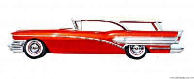 Buick Special Wagon Riviera 1958 Model 49D Flight-Pitch-Dynaflow Auto (1957)